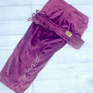 NWT Victorias Secret Pink Velour Heritage Pants M